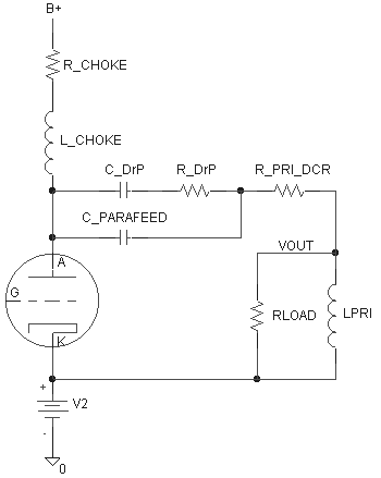 Circuit Modeled in Spread Sheet